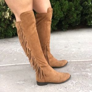 Brown Over the Knee Fridge Boots
